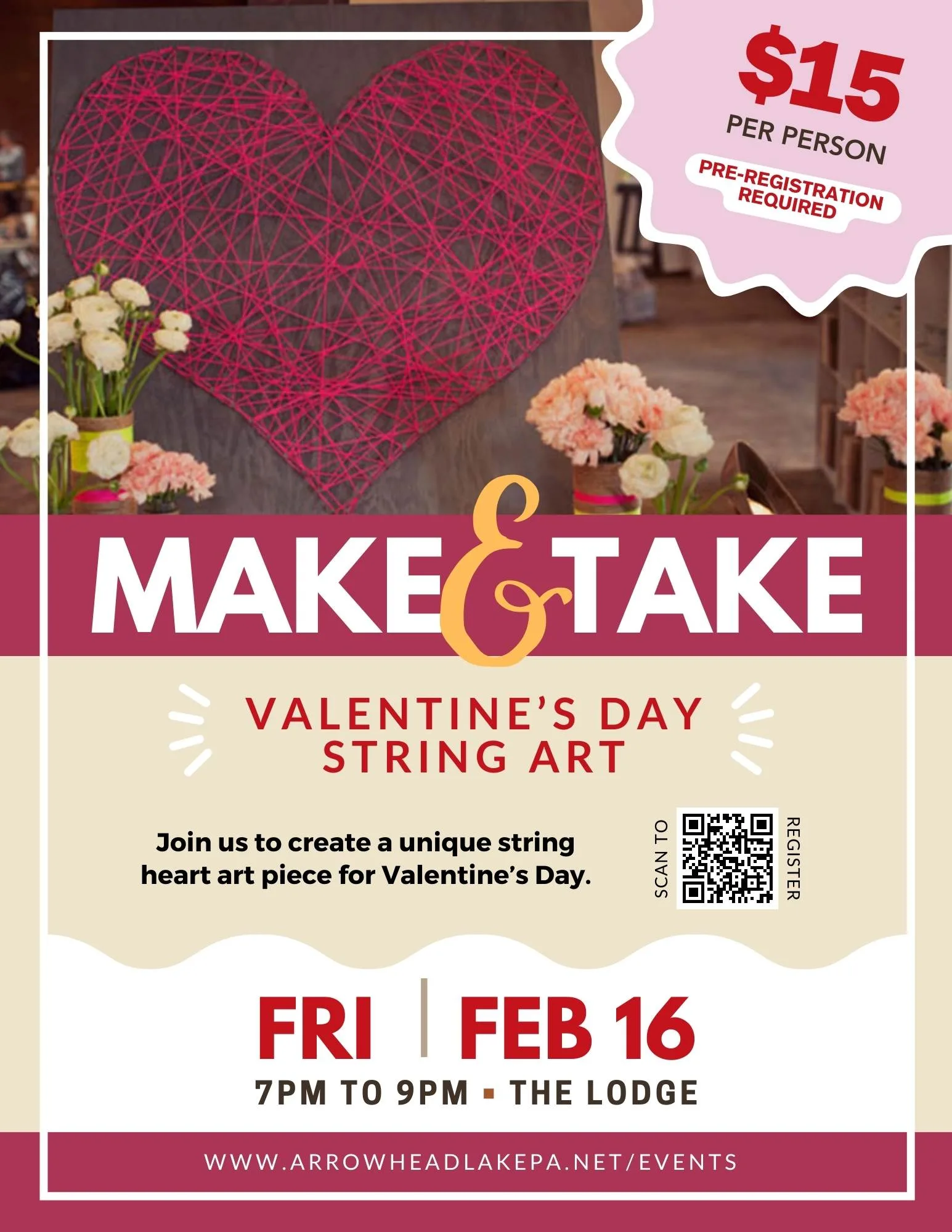 Heart String Art Make & Take 224