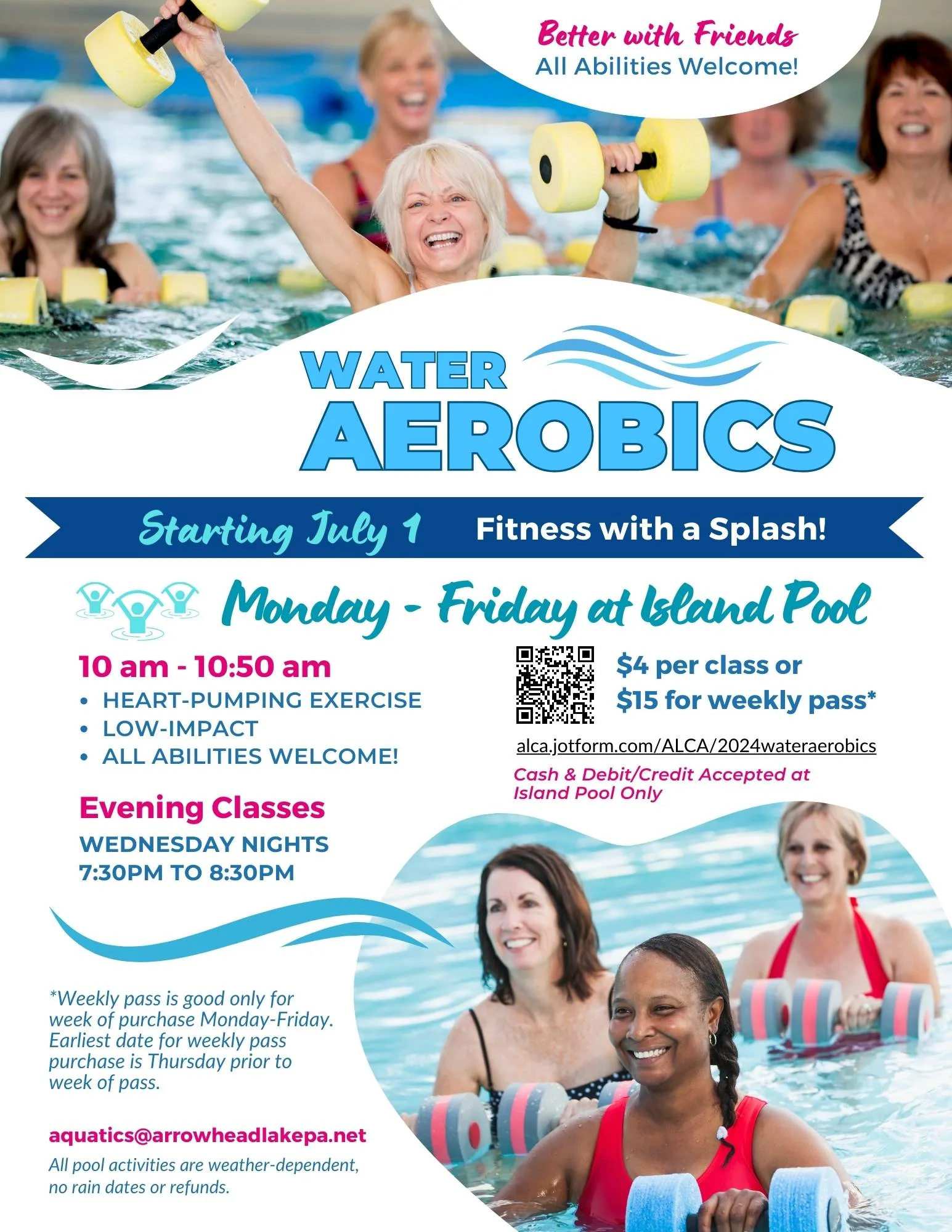 Water Aerobics 2024 Flyer